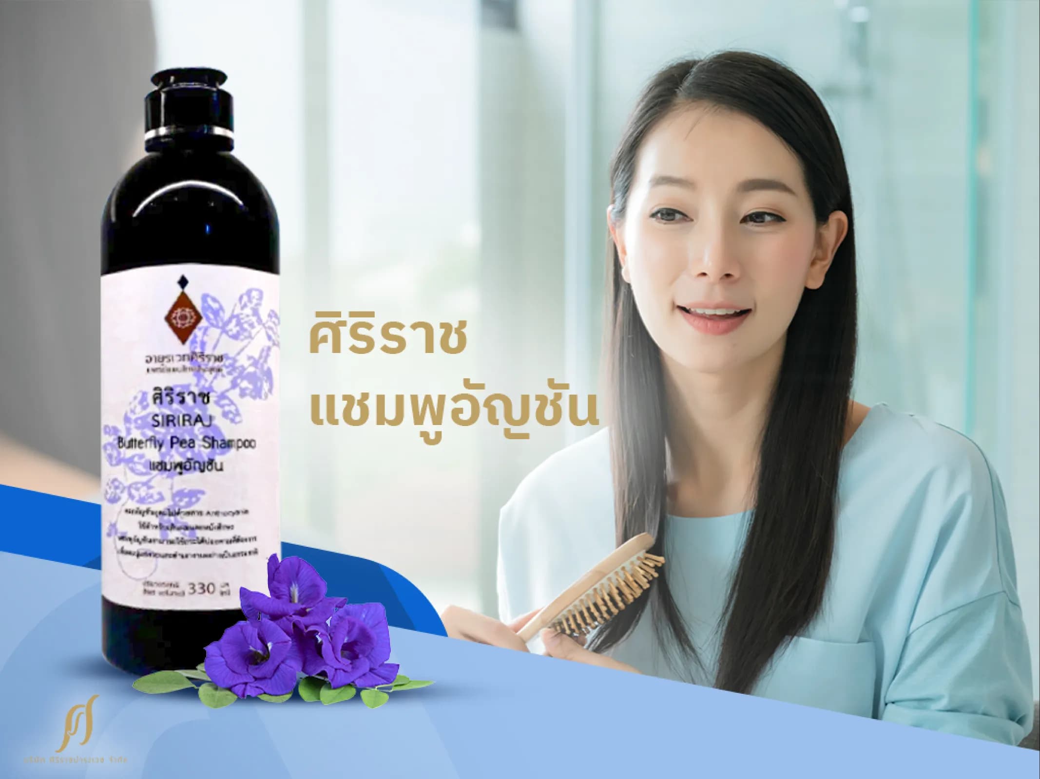 แชมพูลดผมร่วง ศิริราช แชมพูอัญชัน อายุรเวท สารสกัดธรรมชาติที่ใช้ได้ทุกวัน